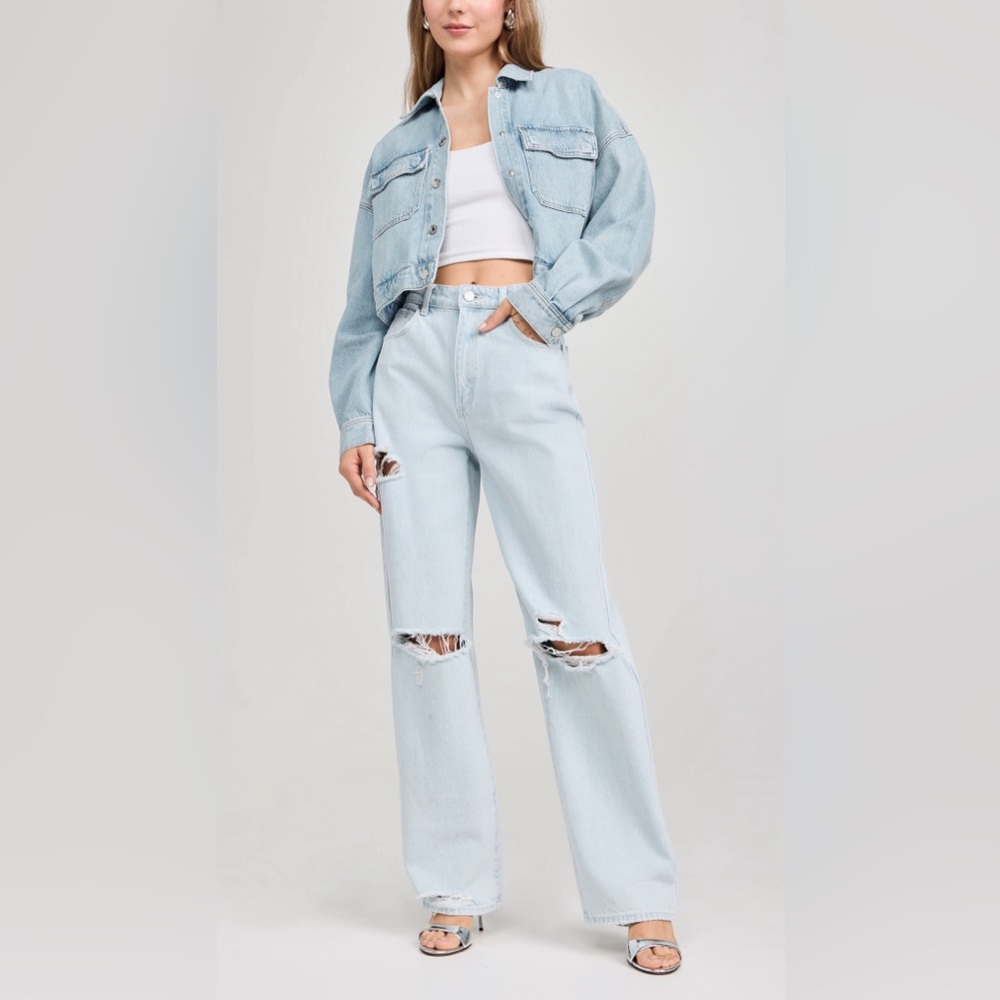 Abrand Carrie Iris Ripped Jeans nwt